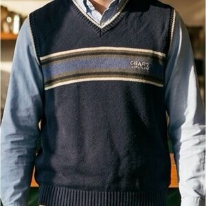 Vintage 1990's CHAPS Ralph Lauren Men's Sweater Vest "Old Money" Style